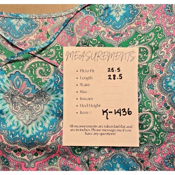 2/$30 Talbots Tunic Top Blouse Size 2X Colorful Boho Western Resortwear Satin - Picture 3 of 10